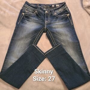 Miss Me Dark Blue Skinny Jeans